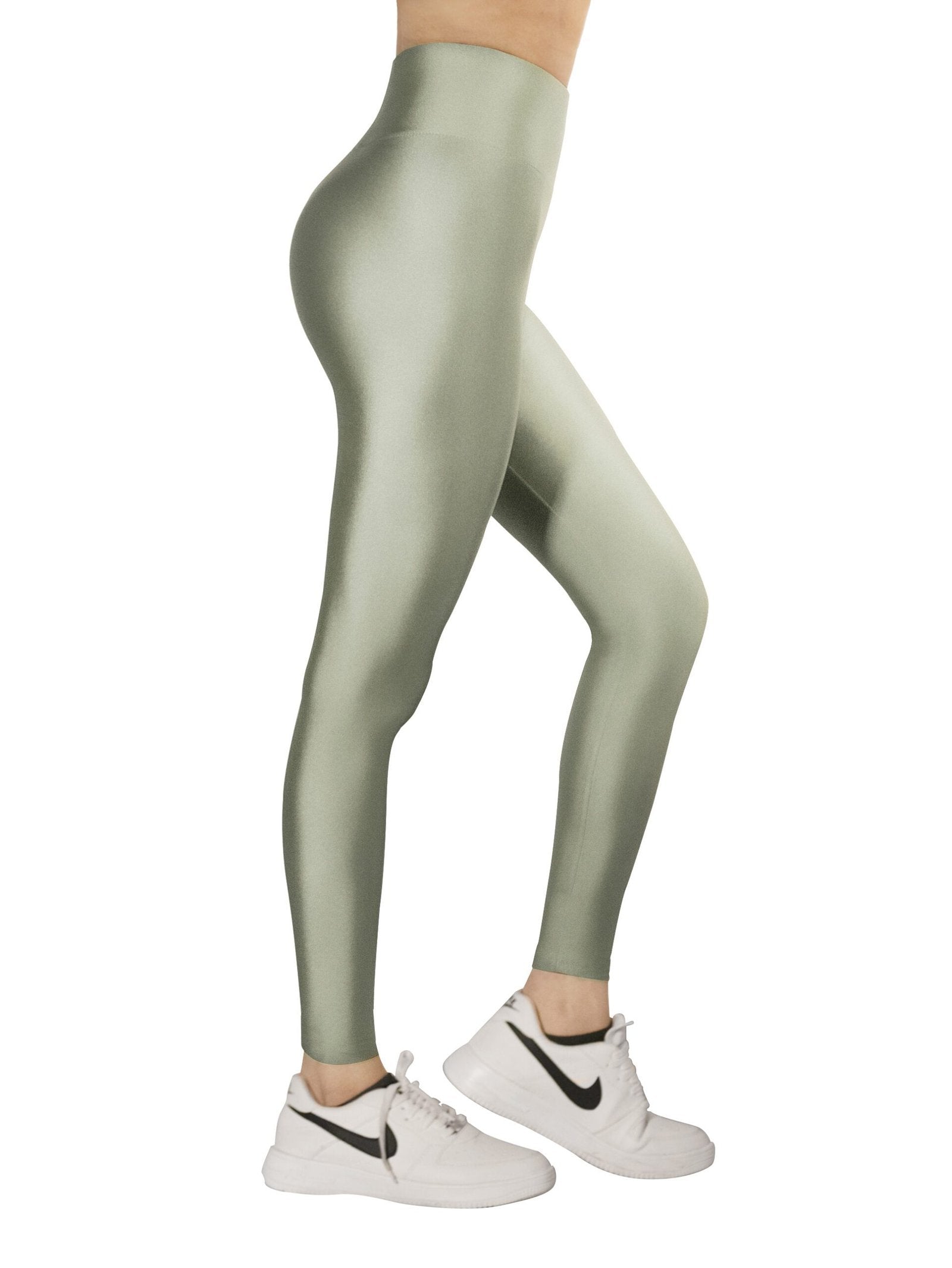 High-Waisted Mint Jeggings