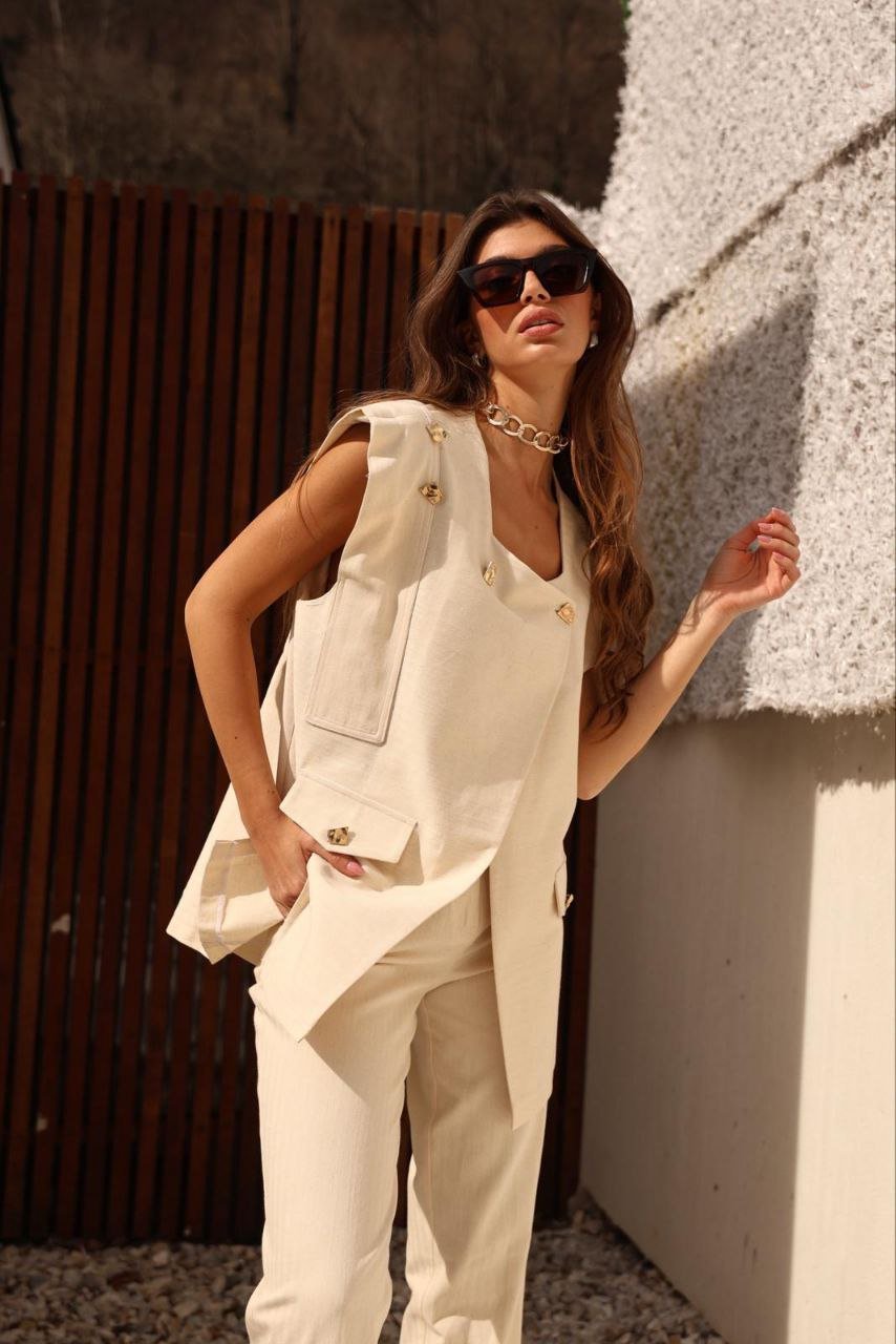 Beige Co-ord Set for Women