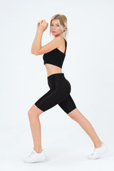 Black Biker Shorts for Women