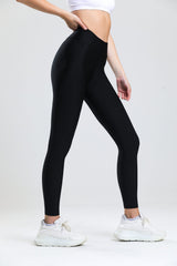 High-Waisted Black Biker Shorts