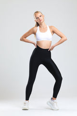 High-Waisted Black Biker Shorts