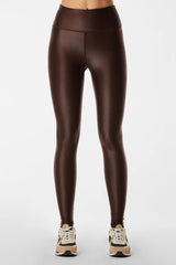 High-Waisted Coffee Jeggings
