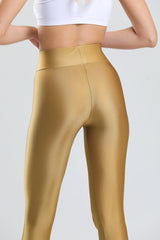 High-Waisted Golden Jeggings