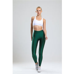 High-Waisted Green Jeggings