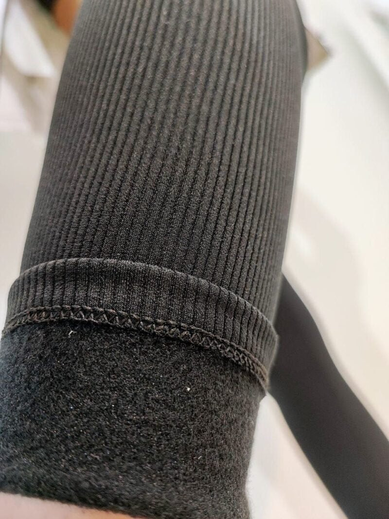 Ribbed Black Jeggings