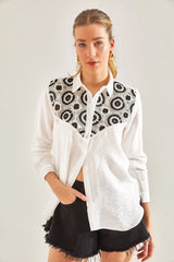 White crochet Co-ord set for women