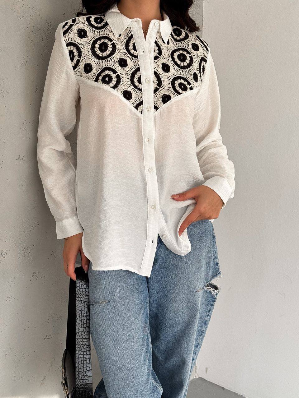 White crochet Co-ord set for women