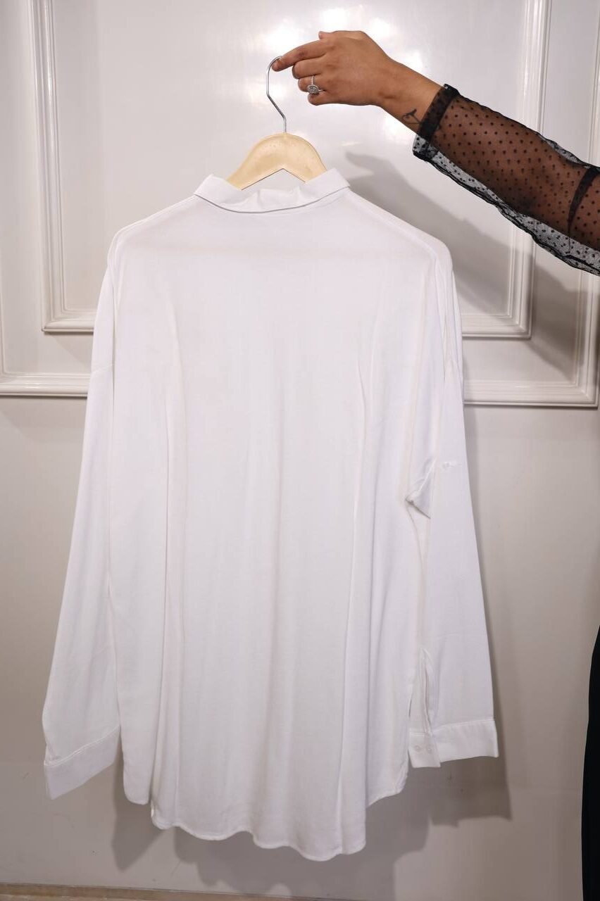Women’s White Embellished Shirt – Stylish & Comfortable Casual Wear