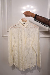 Women Relaxed Fit Lace Resort Shirt