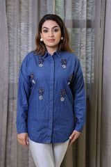 Denim stone Relaxed Fit Shirt